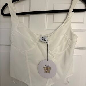 Princess Polly Ivory Corset Top